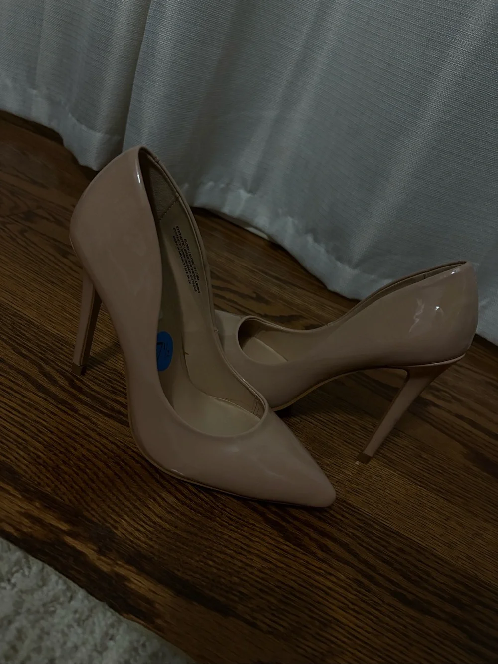 Steve Madden Nude Patent Pointed-Toe Stilettos